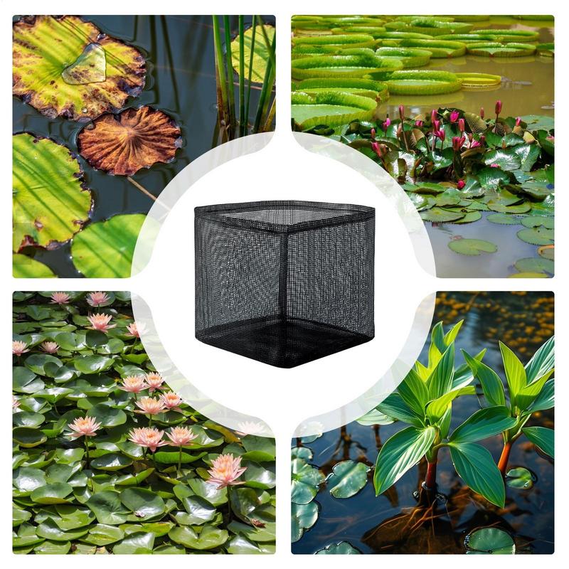 Pond Plant Baskets Floating Pond Plant Basket 4X Floating Aquatic Mesh Breathable Planting Bags For Water Planting Indoor Garden