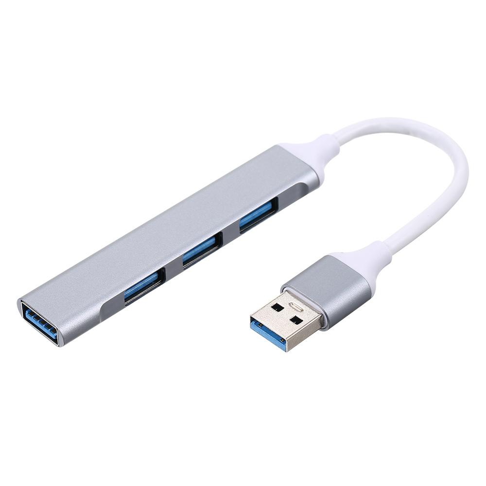 Концентратор Type-C Адаптер типа C «папа-гнездо» USB Концентратор 4-в-1 из алюминиевого сплава с портами USB2.0/USB3.0