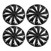 4Pcs Hubcap Wheel Cover Snap On Universal 15in Wheel Rim Cover Exterior Accessories Replacement for