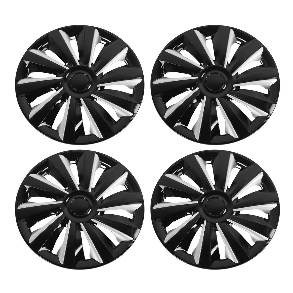 4Pcs Hubcap Wheel Cover Snap On Universal 15in Wheel Rim Cover Exterior Accessories Replacement for