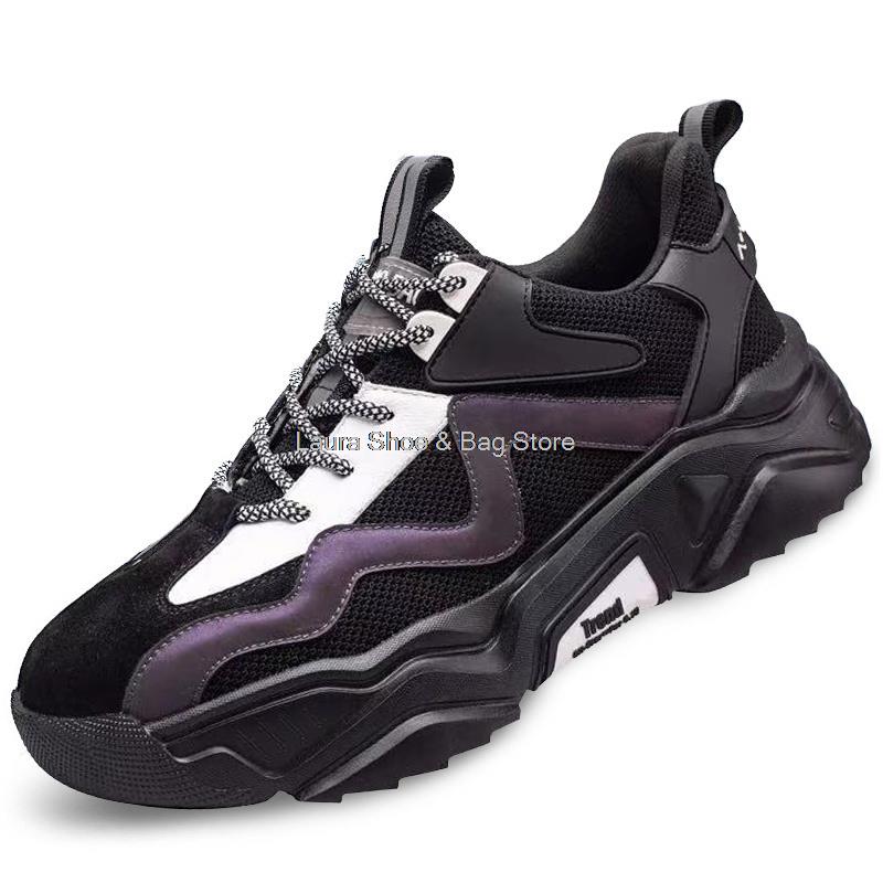 Fashion Anti-Piercing Safety Shoes For Men Working Boots Steel Toe Cap Boots Anti-Smashing Work Shoes Breathable Safety Boot Men's Shoes