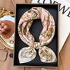 Small square scarf silk scarf women's spring and autumn matching shirt work professional wear neck protection scarf thin scarf scarf yarn 71x71