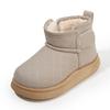 Children's snow boots 2025 winter new boys' short boots piled and thickened girls' cotton boots warm baby cotton shoes