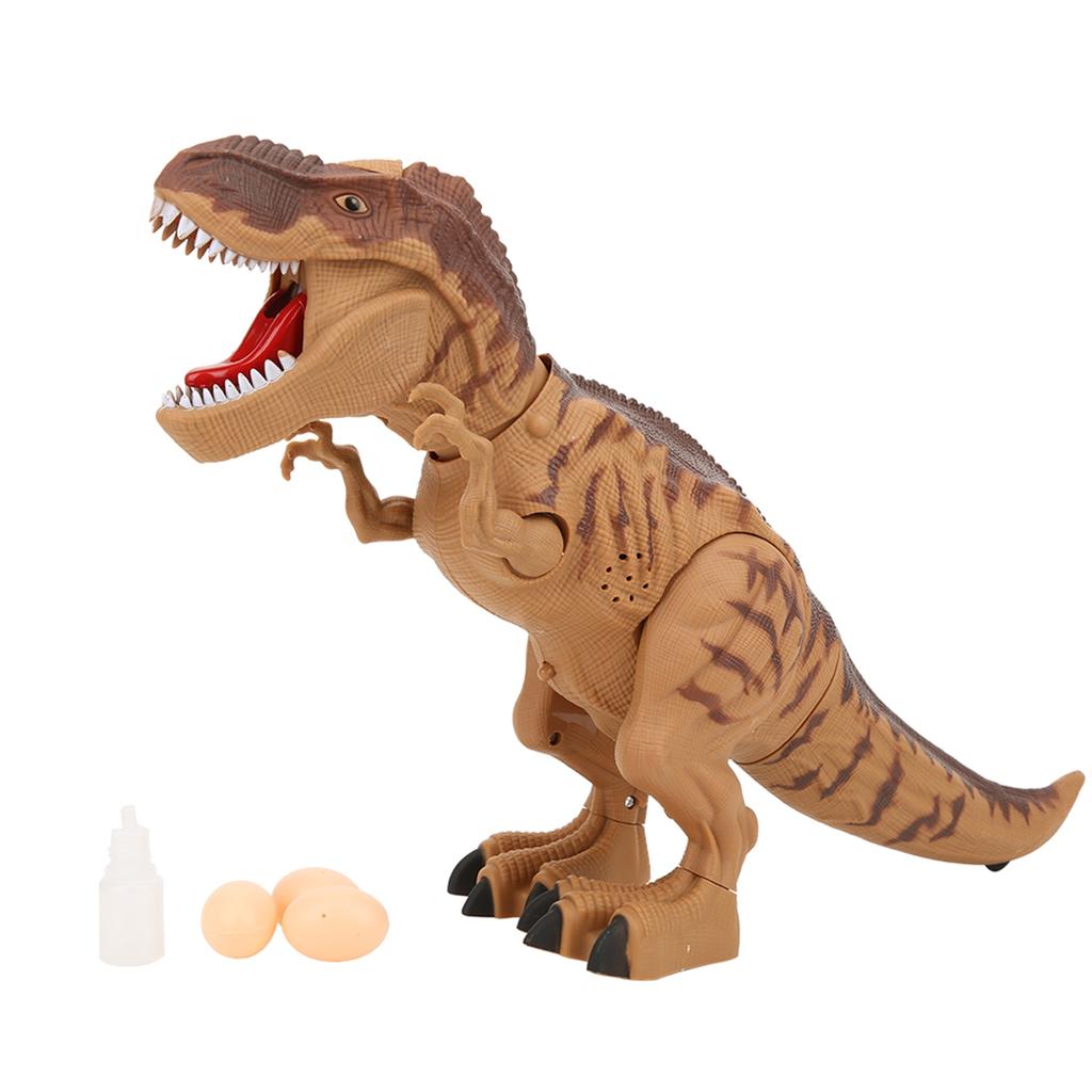 Electric Dinosaur Figures Intelligent Music Light Walking Spray Animals Model Kid Novelty Gift Toys
