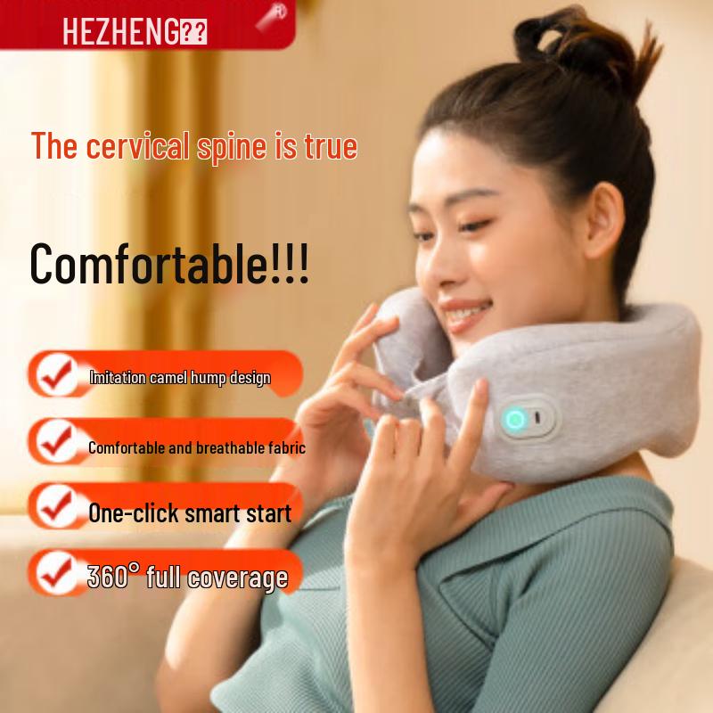 HEZHENG U-shaped Neck Massager Pillow for Office, Home & Travel