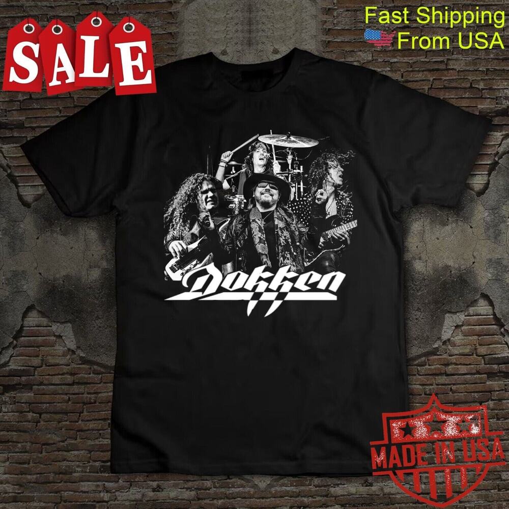 SALE DOKKEN band members Gift For Fans Unisex All Size T-Shirt, DOKKEN Rock Unisex T-Shirt S