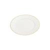 Beige Plate With Gold Border, Disposable Lace Plastic Plate, Disposable Tableware For Weddings And Parties, High-end Dining Plate