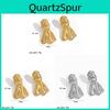 Boucles d'oreilles nœud papillon style vintage français en acier inoxydable pour femmes