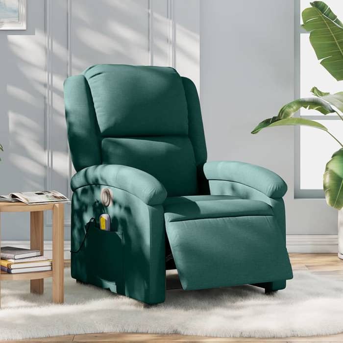 VidaXL Fauteuil de Massage Inclinable Électrique, Chaise de Relaxation avec Dossier et Repose-pied Réglables, Siège de 3204158