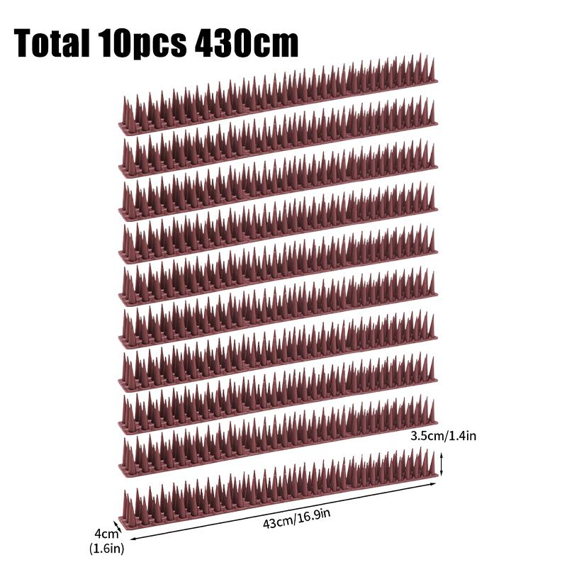 43Cm-430Cm Plastic Anti Bird Pigeon Spikes Stainless Steel Bird Repeller Detachable Anti Climb Fence Wall Spike For Repeller