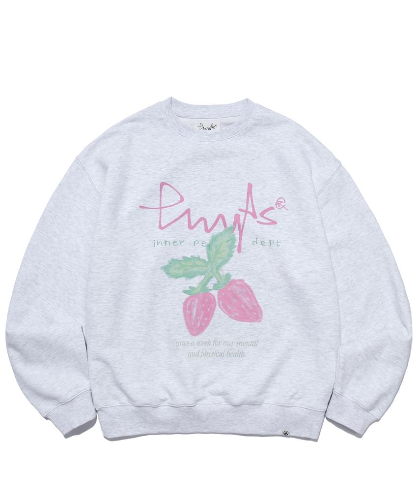 PHYSICAL DEPARTMENT Strawberry Sweatshirt_Light Gray