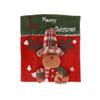 Santa Claus Snowman Elk Christmas Table and Chair Set Removable Seat Cover  Scene Layout