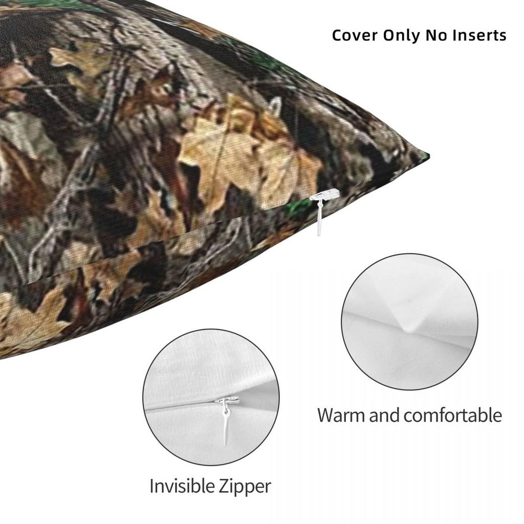 Real Tree Camouflage Square Pillowcase Cushion Cover Pillow Case Throw Pillow Cover For Home Sofa Living Room