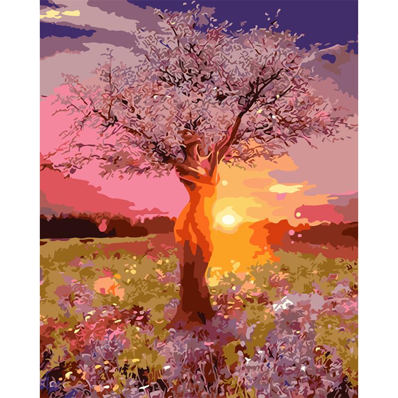 Buy C Lovetree Romantic Paint By Number Kit DIY Acrylic Wall Oil