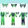 Wild Kratts Creature Power Suit kostuum voor kinderen met groene en marineblauwe jumpsuit en masker