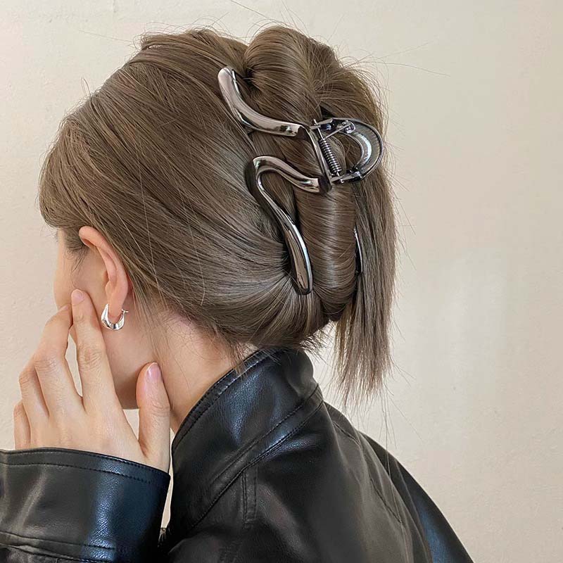 Metal Hair Claw Clip Irregular Hairpins Punk Hair Crabs Barrettes Vintage Jaw Clips Women Hair Accessories