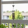 Rustic Style Metal Wind Chimes Butterfly Design Double Fishes Windchime  Patio Decor