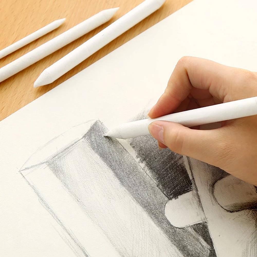 Sketch Double Head Rice Paper Stump White Drawing Pen Blending Stick Sketching Pencil Smudge Stick