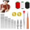 37 Pcs/Set Big Eye Sewing Needles Hand Sewing Kit Stainless Steel Needles