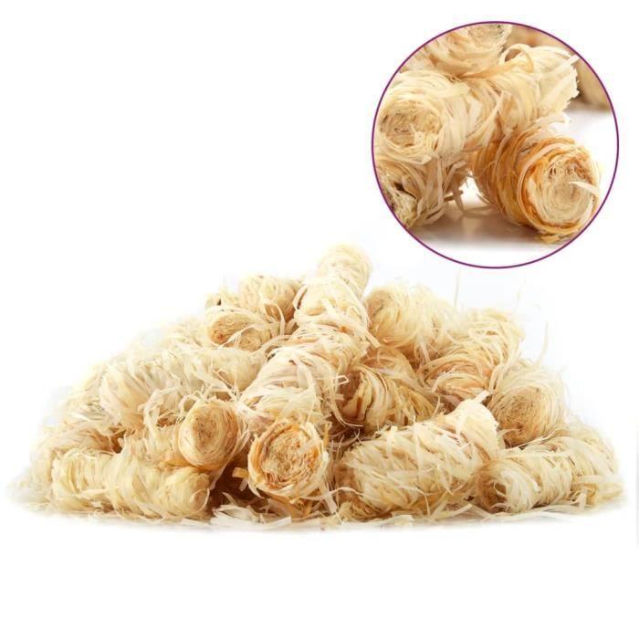 Allume-feu - BIO - 10 kg - Laine de bois de pin - Cire de paraffine - Inodore