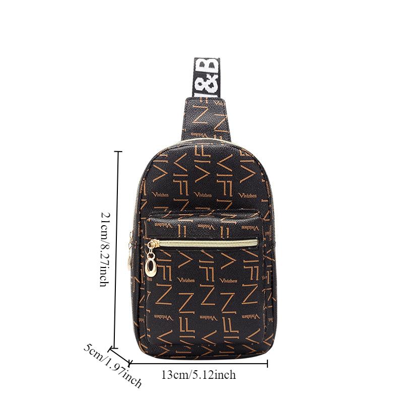Modieuze Crossbody Tas voor Dames, Grote Capaciteit, Veelzijdige Borsttas, Nieuw Model Enkelzijdige Tas voor Dames