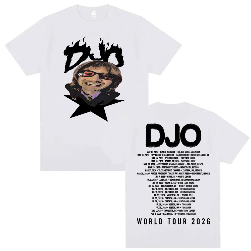 Djo Back on You Tour Print TShirt Vintage Indie Pop Concert Tee Shirt Unisex Women Summer Tops Fashion YK Short Sleeve Top