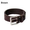 Y2K Double-Breasted Belt PU Leather Waist Chain New Leather Belt