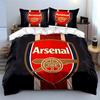 Arsenal Logo Bettwäsche Set Bettwäsche Bettbezug Set Bettbezug Kissenbezüge Heimdekoration (1 * Bettbezug 2 * Kissenbezüge, ohne Bettdecke)