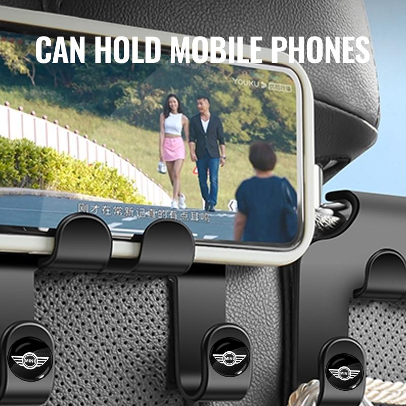 Car Seat Headrest Hook multifunctional Storage Mobile Phone Holder For BMW Mini Cooper F54 F55 F56 R56 R60 SONE Roadster Clubman Coupe