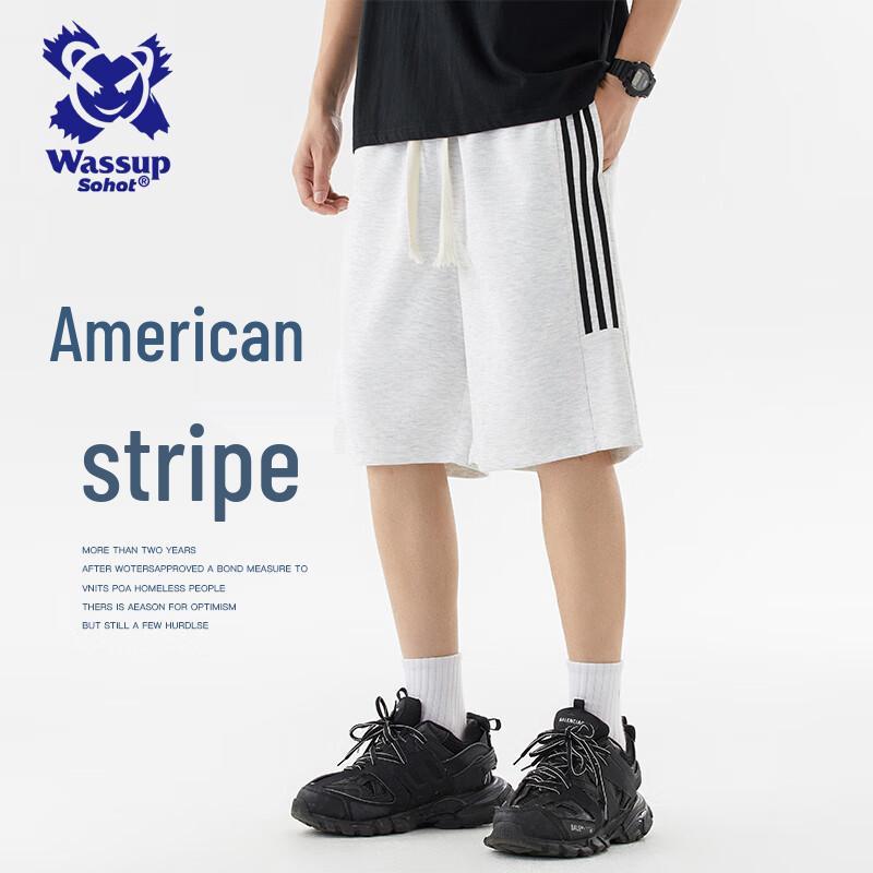 Wassup Sohot Men s Striped Casual Shorts M