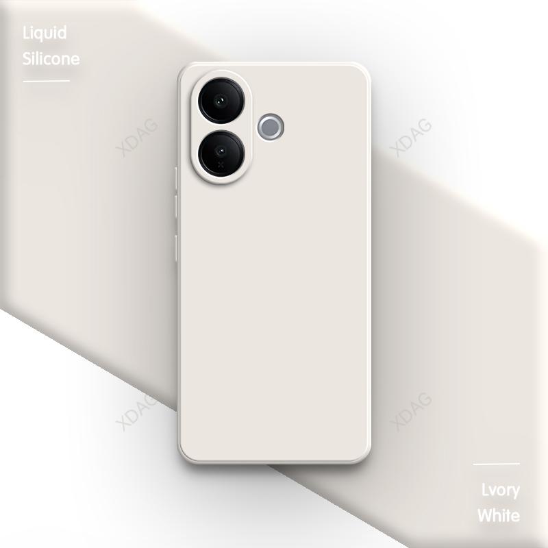 Basic Phone Case for VIVO V60 Lite 4G 5G V60Lite Liquid Silicone Soft Camera Protection Fashion High Qualtiy Original Back Cover