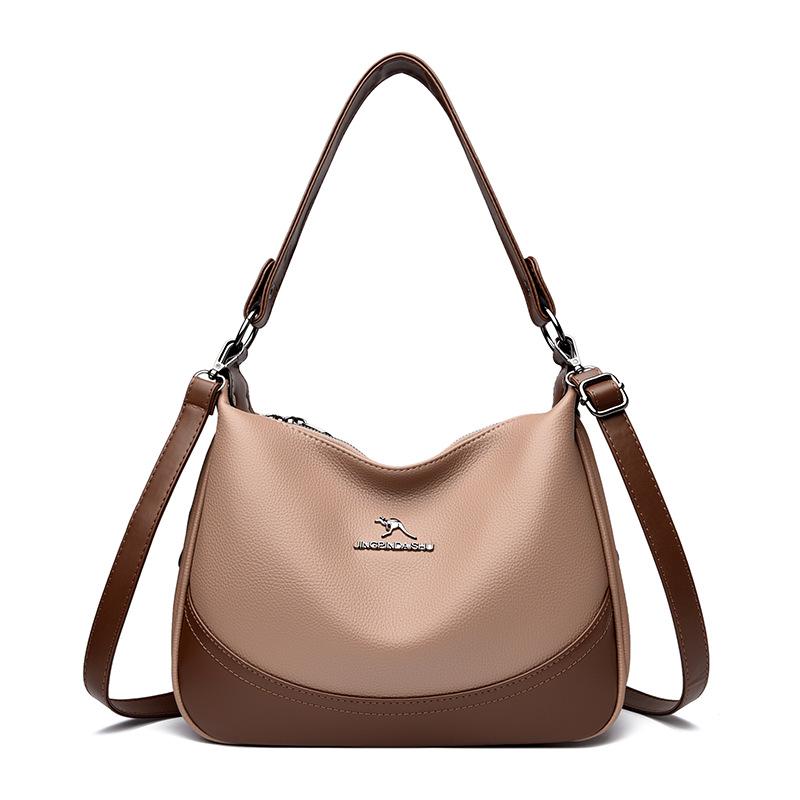Autumn/Winter 2025 Women's Crossbody Bag: Fashionable, Versatile, Large Capacity, Color Block Style