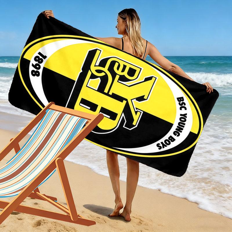 YB Print Beach Towel, Large Soft Quick Dry Towel for Beach Camping Swimming