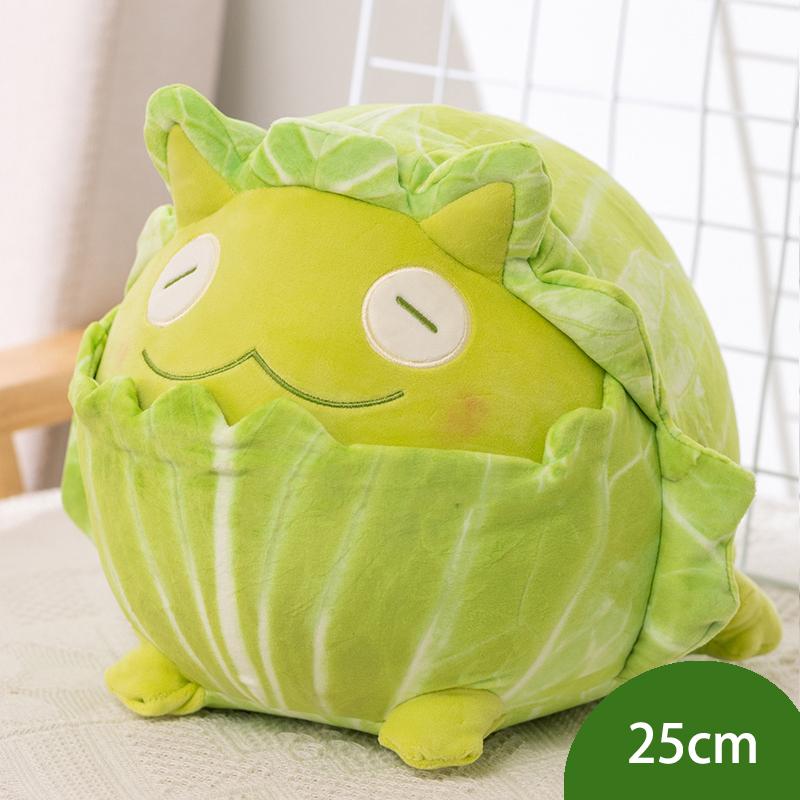 Cute Vegetable Fairy Plush Toy Lifelike Japanese Cabbage Dog Cantaloupe Tortoise Cabbage Frog Fluffy Shiba Inu Pillow Kids Toys