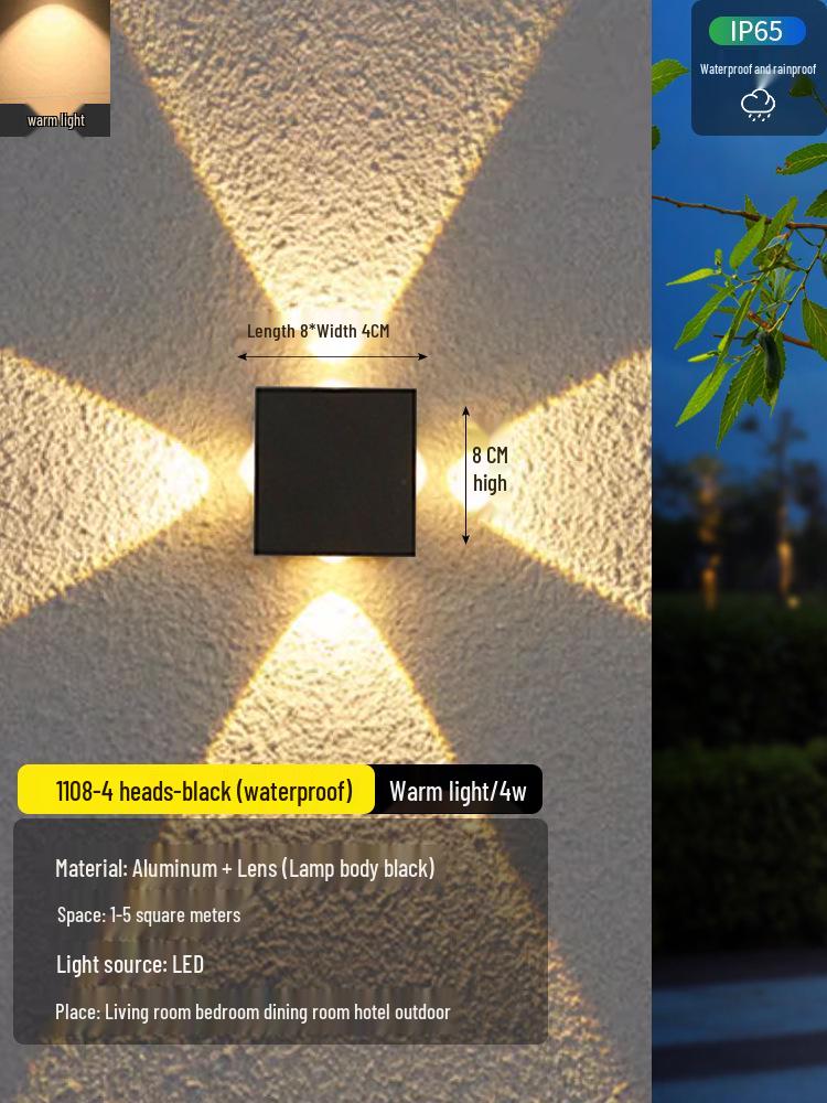 2025 Sleek LED Wall Lamp: Waterproof Bedside, Living Room, Outdoor & Entrance Decor