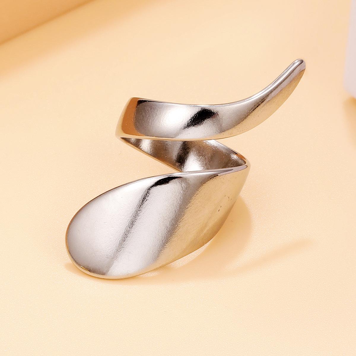 Stainless Steel Personalized Open Ring - Women s Gold Plated Jewelry