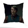 H-Hannibal Mads Mikkelsen pillowcase casual style decoration, suitable for home decoration (excluding pillow core)