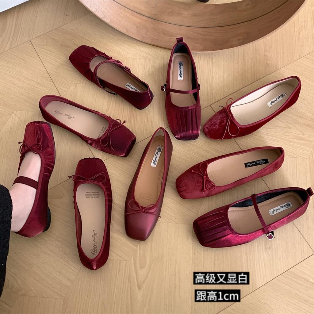 Fashion Bailamos Women Flats Women Ballet Shoes Fashion Shallow Slip On Women Shoes Ladies Soft Wedding Ballerina Shoes Mujer Size40