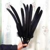 10Pcs/Lot Natural Eagle Feathers For Crafts 40-60Cm Long Black Big Birds Feather Party Accessories Carnival Holiday Decoration