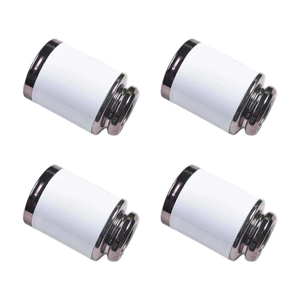 4pcs Modern Artistic Finial Caps Stylish Minimalist Curtain Rod Finials set for Curtain Rods for Home or Office Decor