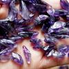 NEU 100 % natürliche Menge winziger klarer Amethyst-Quarz-Steinsplitter 100 g AAA+++