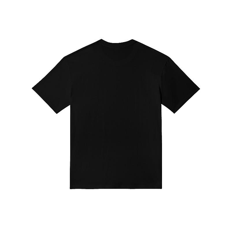 European Size Men's Crew Neck Short Sleeve T-Shirt, Printed Pattern, Casual Daily Wear, Comfortable Top