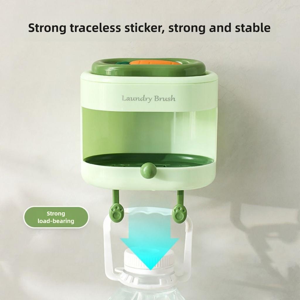 Wall Mount Soap Box with Soft Brush Carrot Double-sided Cleansing Brushes  Kitchen