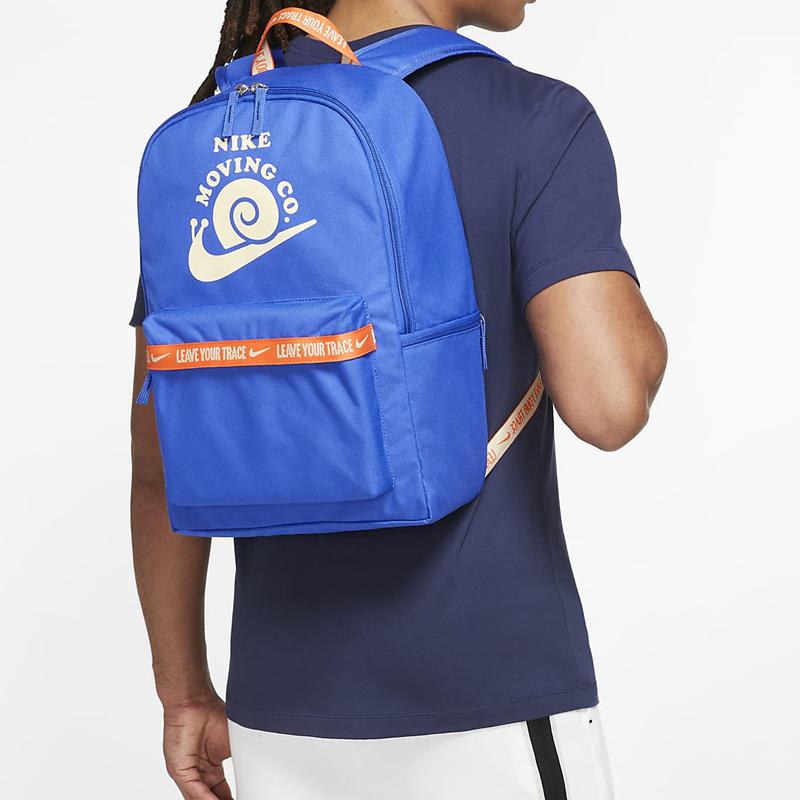 Nike Zaino Regular Unisex Heritage in Poliestere Blu DV6070-405