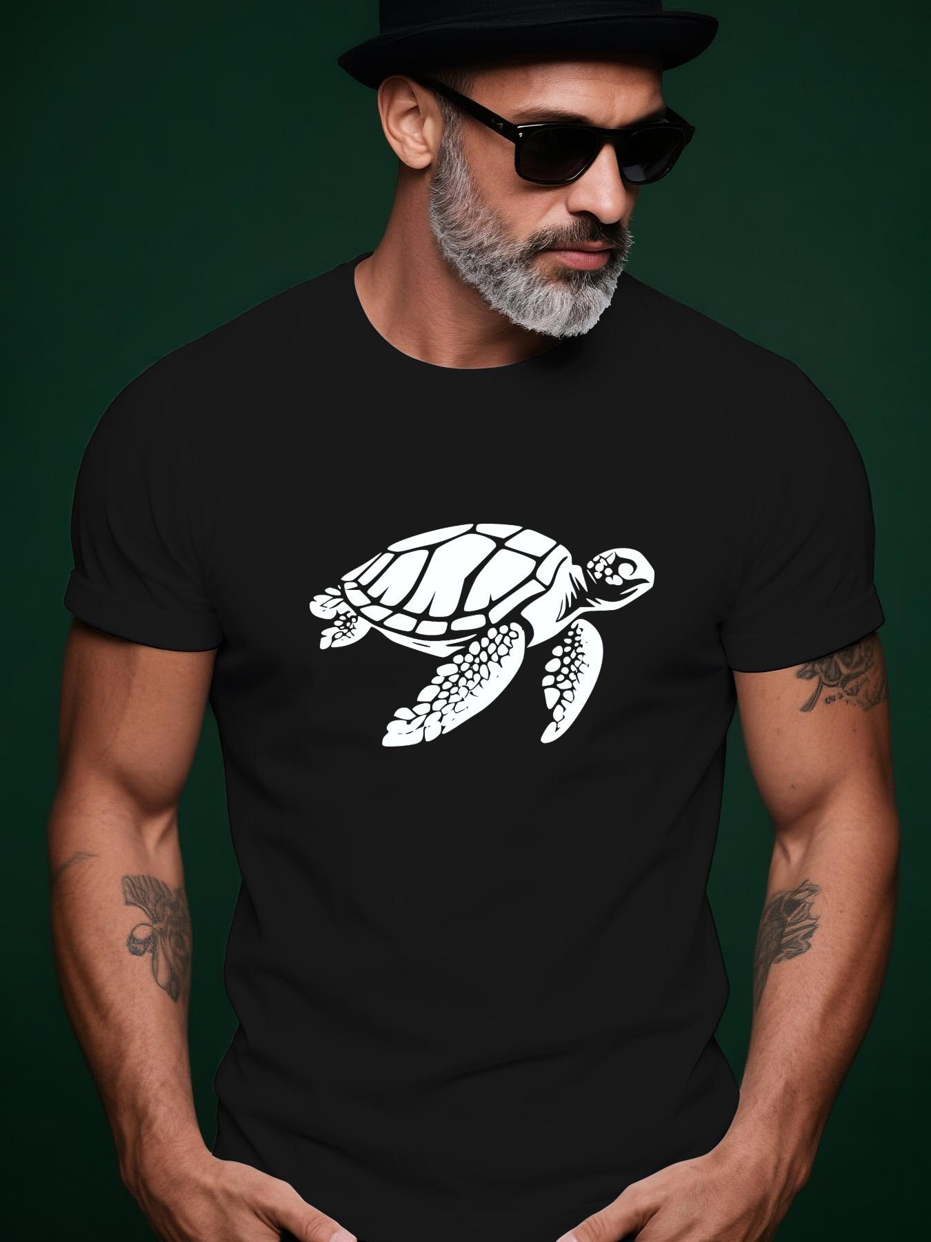 Turtle Illustration Icon Trendy Streetwear Summer Casual ... XXL