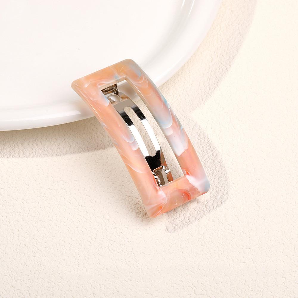 

Marble Patterned Plastic Spring Hair Clips Hairpins Women Girls Hair Barrettes Accessories Hairclips Headdress Headwear Ornament about 3.5x8 cm