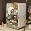 Light Luxury Cosmetics Storage Box Lipstick Box Storage Rack Dressing Table Dustproof Large Capacity Skin Care Storage Cabinet
