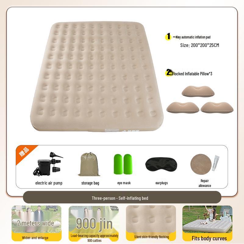 Automatic Inflatable Camping Mattress for Outdoor Travel and Tent Use
