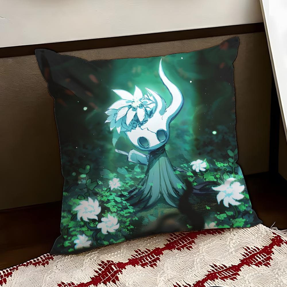 HHollow KnightS Cushion Cover Reversible Soft Durable Pillow Cover Home Car MultiScene Use for Daily Comfort