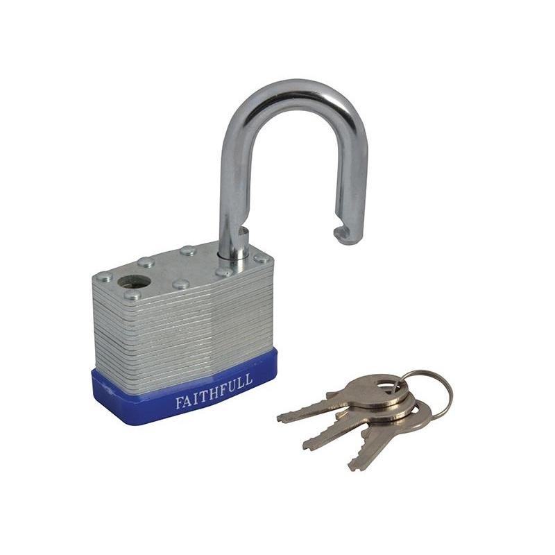 Faithfull Laminated Steel Padlock
